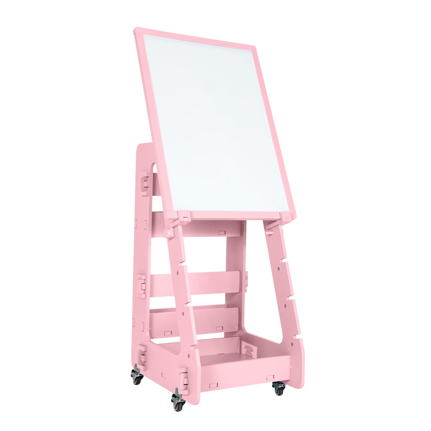 Multifunctional Kids' Standing Art Easel with Dry-Erase Board -Blue - Pink