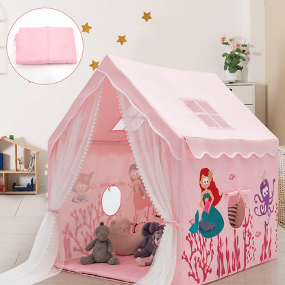 Large Kids Play Tent with Removable Cotton Mat