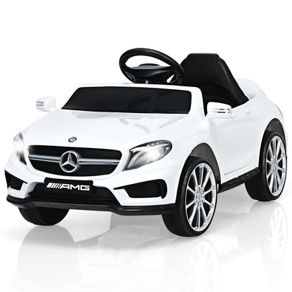 12V Electric Kids Ride On Car with Remote Control-Black - White