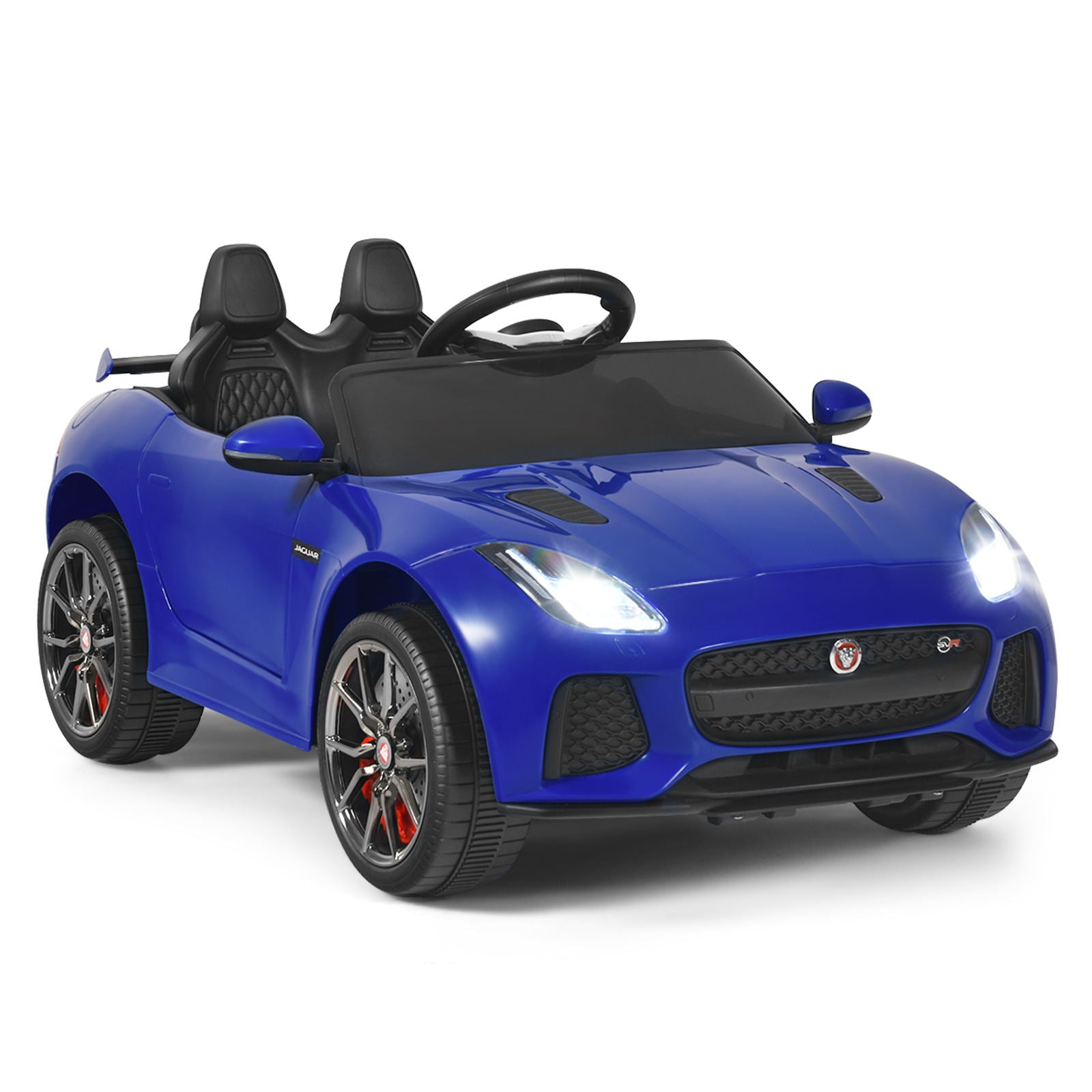 12V Jaguar F-Type SVR Licensed Kids Ride On Car-Navy - Navy