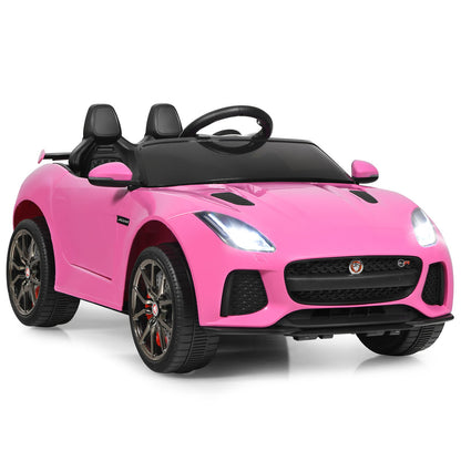 12V Jaguar F-Type SVR Licensed Kids Ride On Car-Navy - Pink
