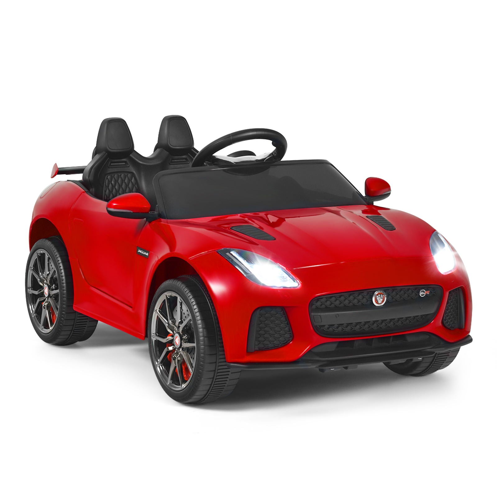 12V Jaguar F-Type SVR Licensed Kids Ride On Car-Navy - Red