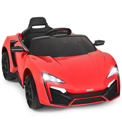 12V 2.4G RC Electric Vehicle with Lights-Red - Red