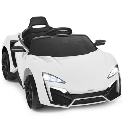 12V 2.4G RC Electric Vehicle with Lights-Red - White