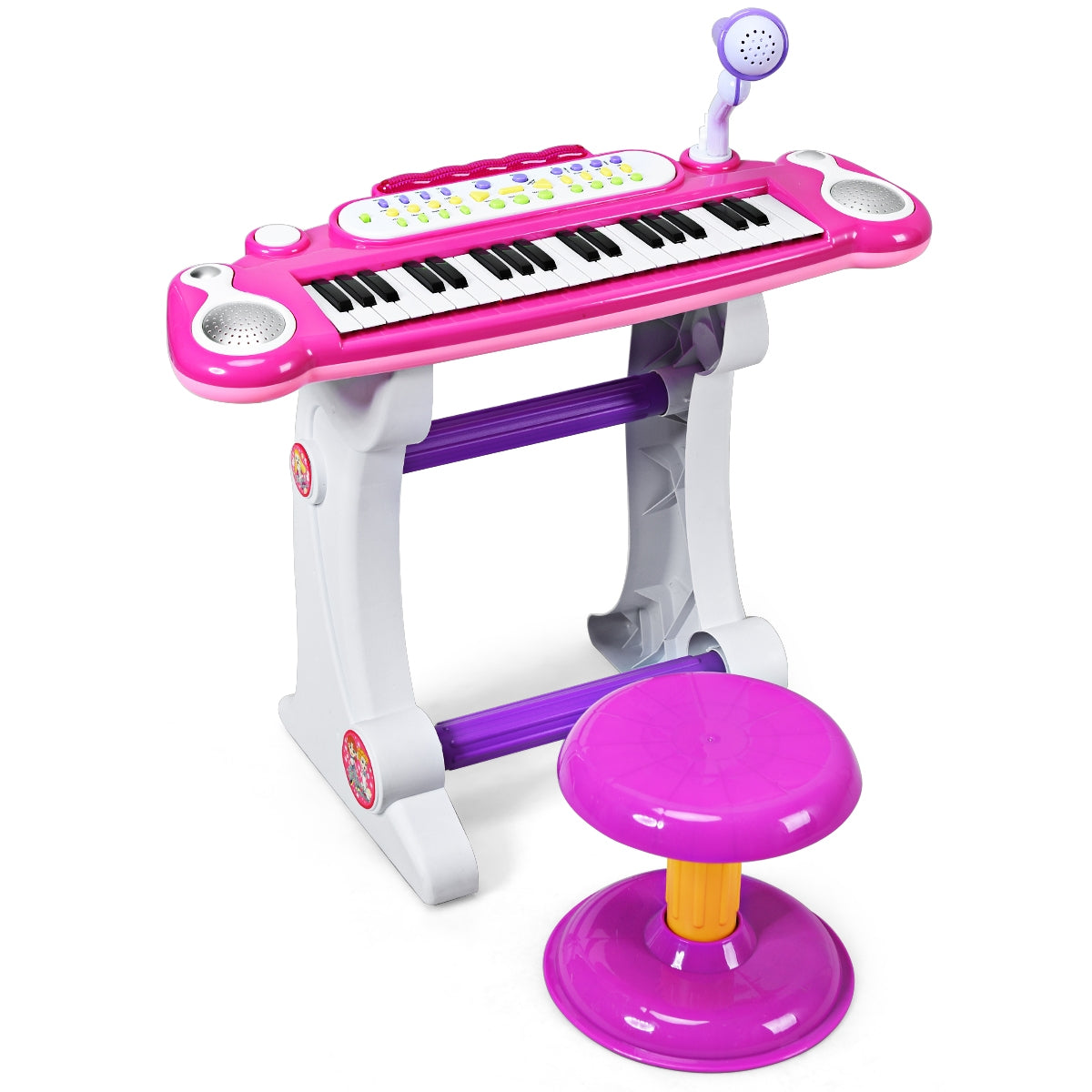 37 Key Electronic Keyboard Kids Toy Piano-Blue - Default