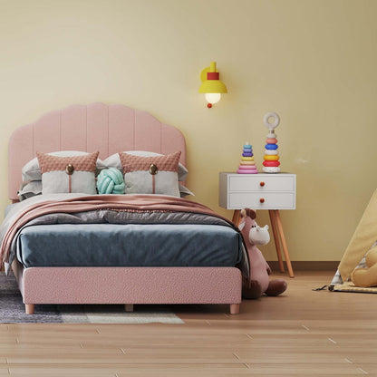 Children‚Äôs Room Furniture Bundle: Twin Pink Bed Blue & Pink Rocking Chairs Storage End Table