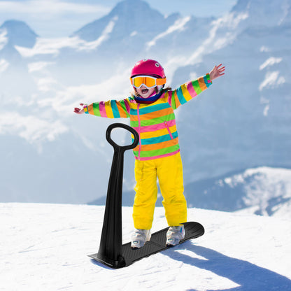 1-Rider Snow Scooter with Grip Handle-Black