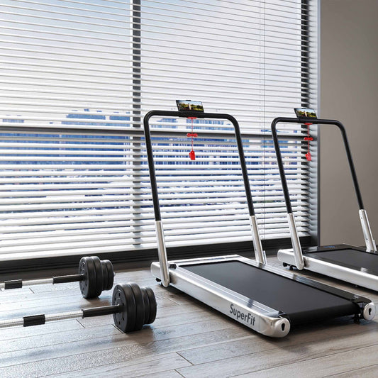 Fitness Room Set: Dumbbell Weight Set+3-in-1 3HP Folding Treadmill
