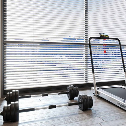 Fitness Room Set: Dumbbell Weight Set+3-in-1 3HP Folding Treadmill