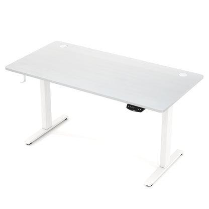 Electric Standing Desk Height Adjustable with 3 Memory Heights White-L