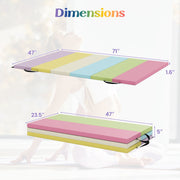 Yoga Set: Gymnastics Mat+Folding Gymnastics Balance Beam
