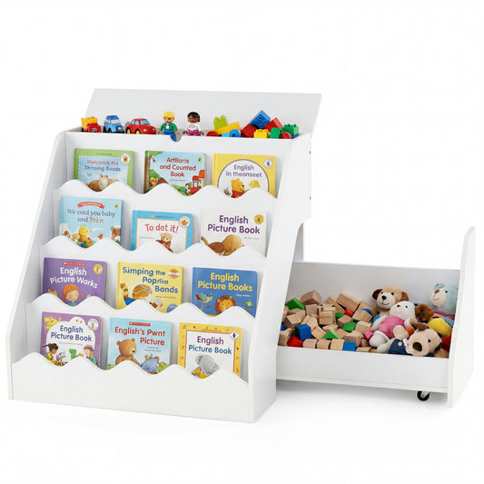 2-In-1 Kids Bookshelf & Toy Storage Organizer
