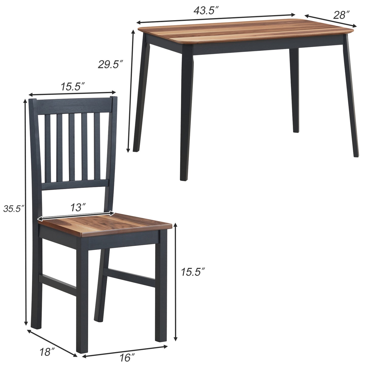 Dining Table and Chair Set Home Kitchen Furniture Tables Chairs Set