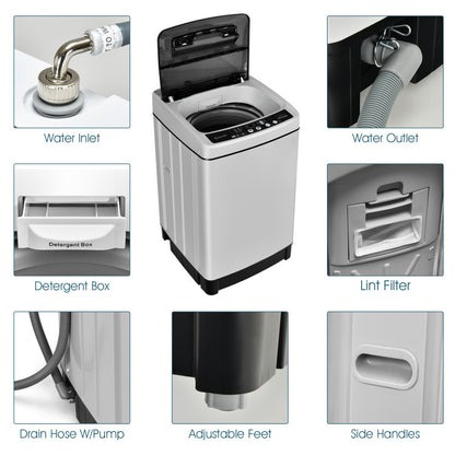 Compact Washer and Dryer Combo Automatic Washing Machine and Tumble Dryer