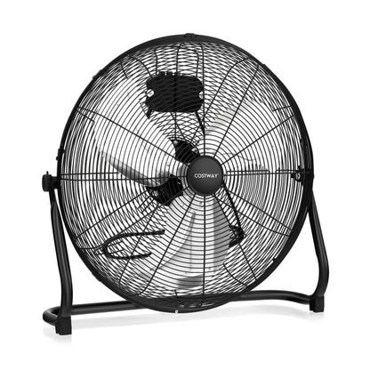 Commercial Dehumidifier and Heavy‑Duty Metal Floor Fan Combo