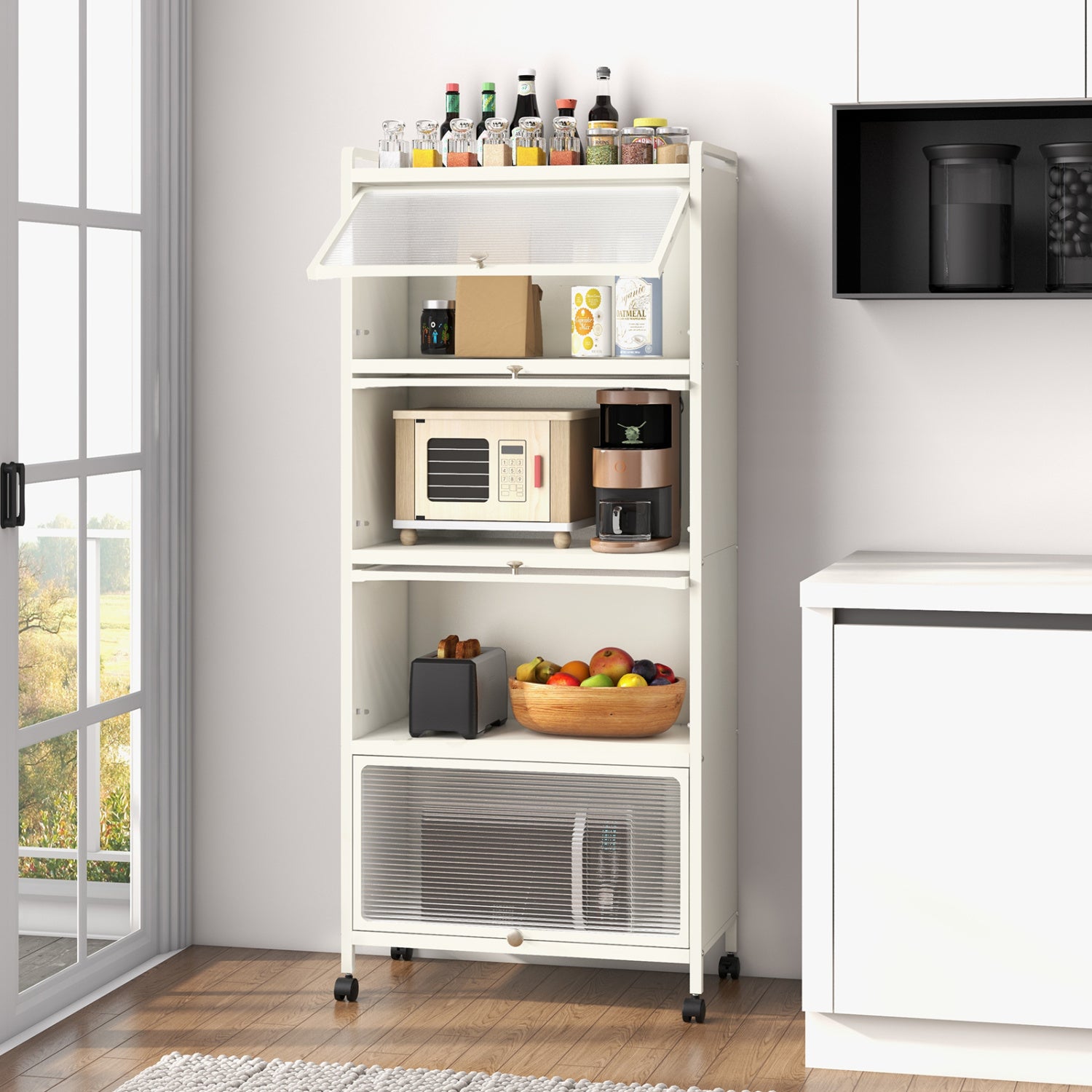 5-Tier Kitchen Storage Baker's Rack with Flip