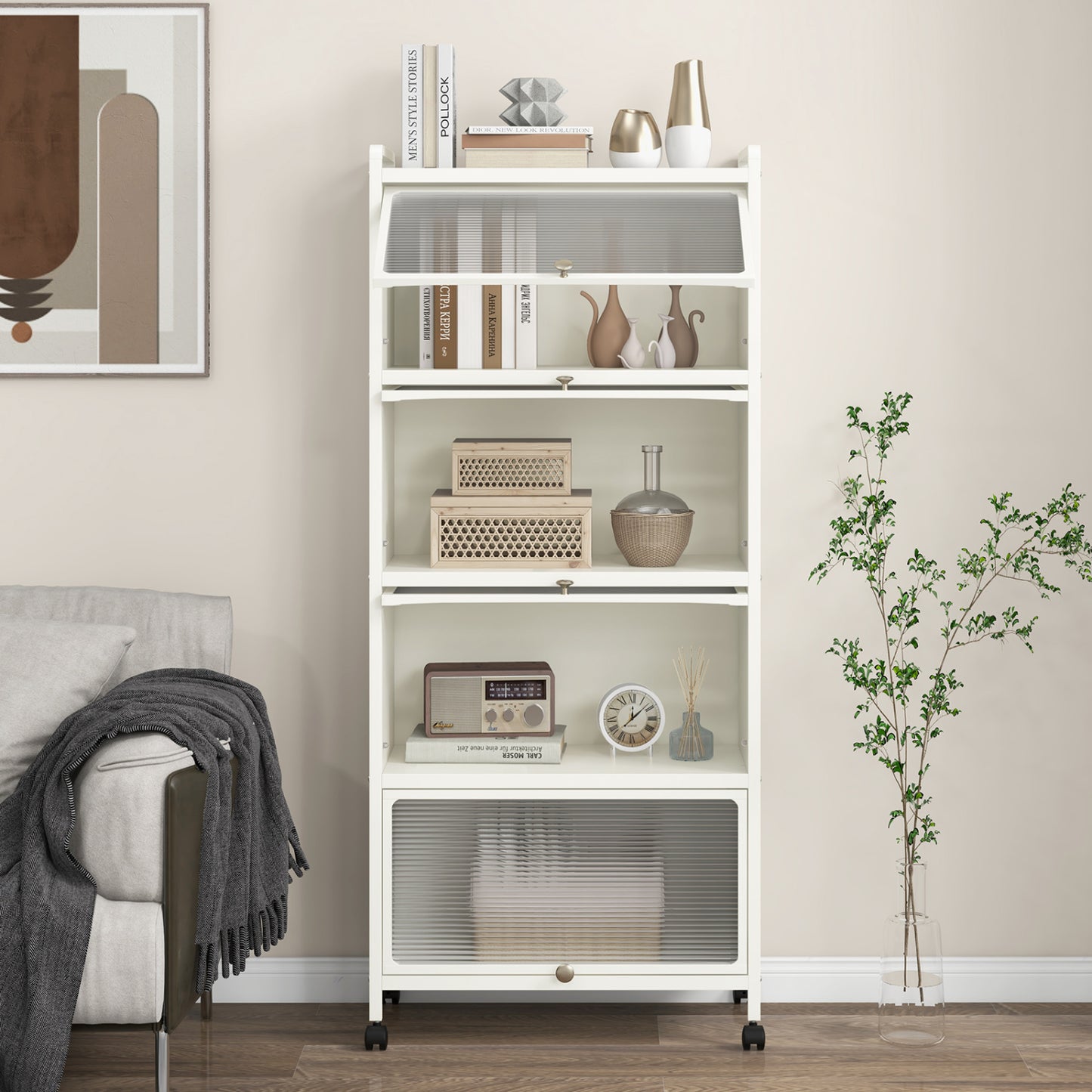 5-Tier Kitchen Storage Baker's Rack with Flip
