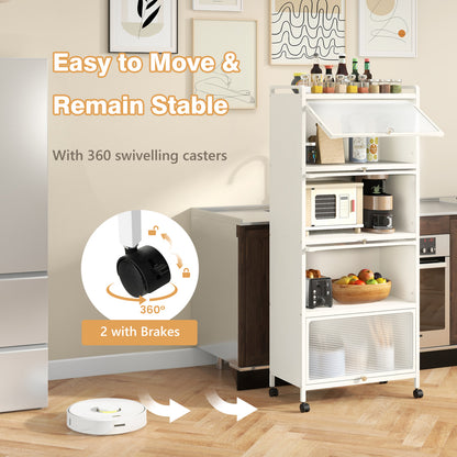 5-Tier Kitchen Storage Baker's Rack with Flip
