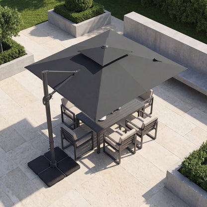 10 FT Cantilever Patio Umbrella with 220 LBS Base