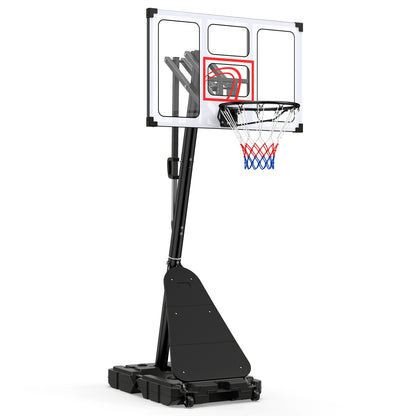 Portable Basketball Hoop Adjustable 4.9-10 Feet with Base