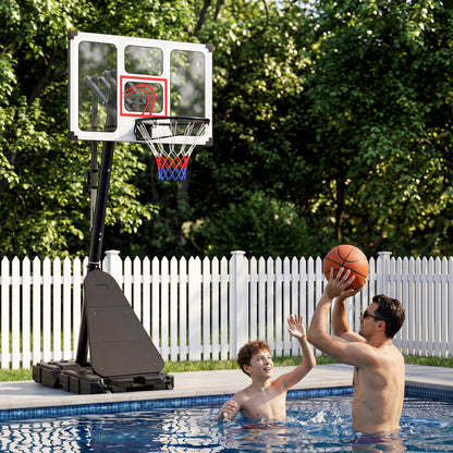 Portable Basketball Hoop Adjustable 4.9-10 Feet with Base