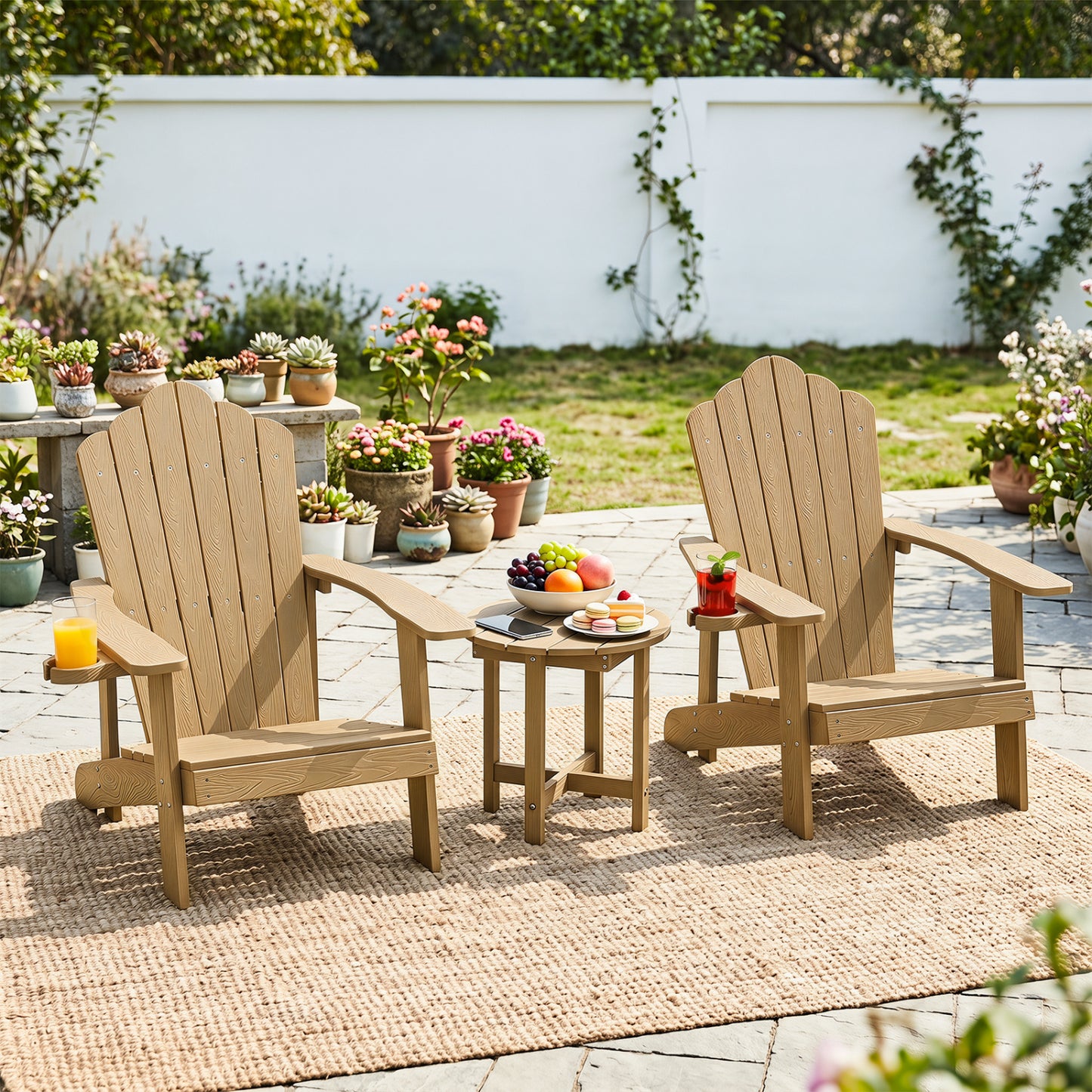 Adirondack Side Table 18x18 Weather-Resistant HIPS