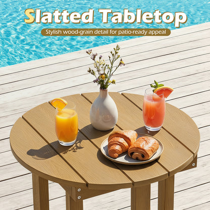 Adirondack Side Table 18x18 Weather-Resistant HIPS
