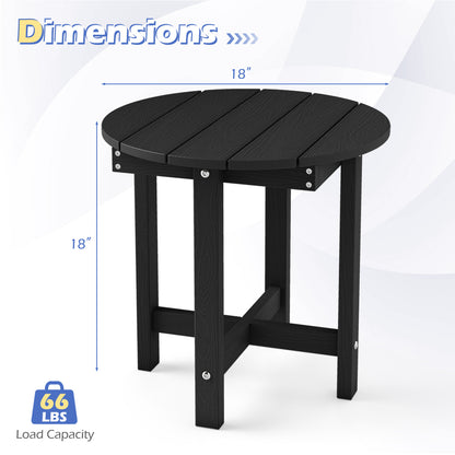Adirondack Side Table 18x18 Weather-Resistant HIPS