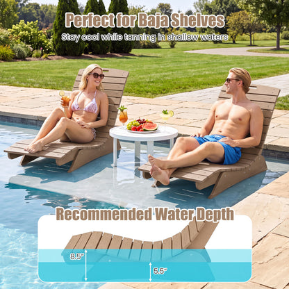 In-Pool Lounge Chair with Contoured Ergonomic Design