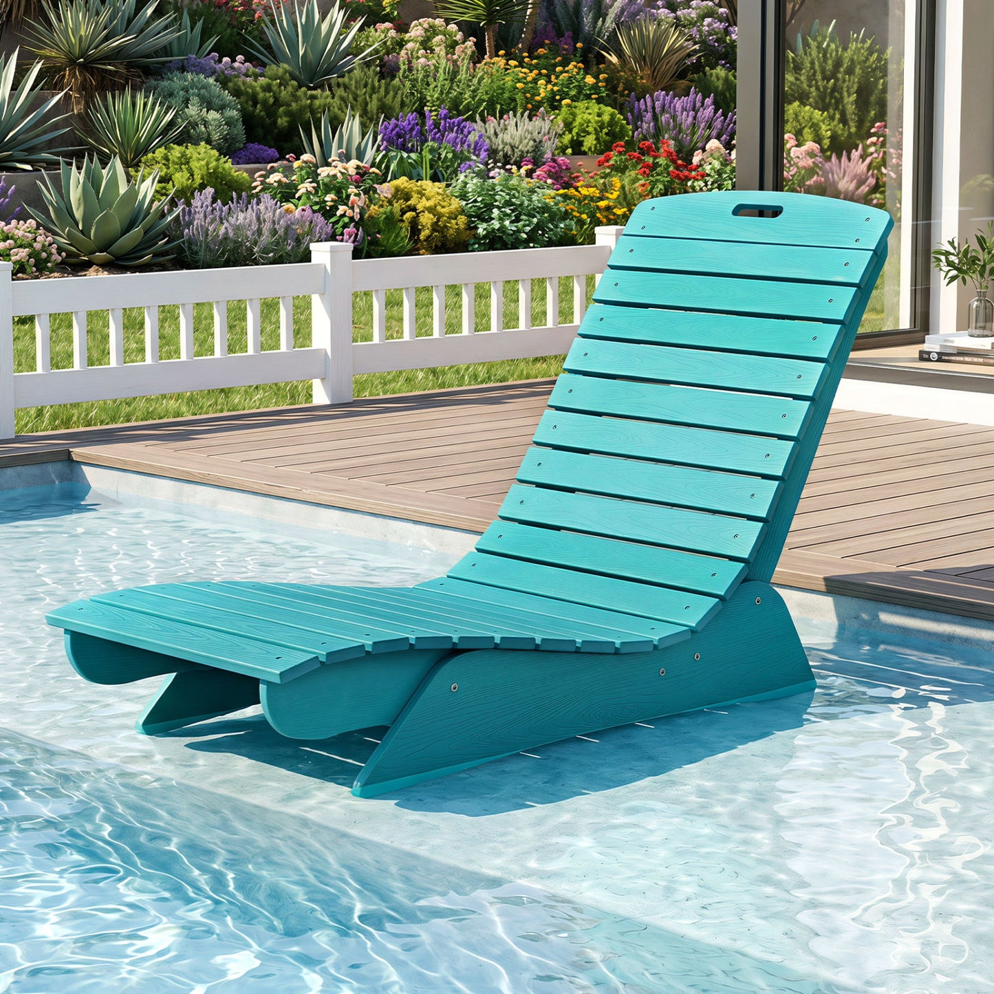 In-Pool Lounge Chair with Contoured Ergonomic Design