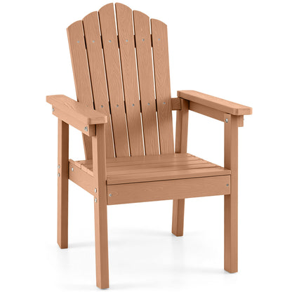 Adirondack Chair with High Backrest and Wide Armrests