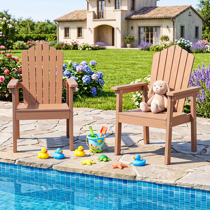 Adirondack Chair with High Backrest and Wide Armrests