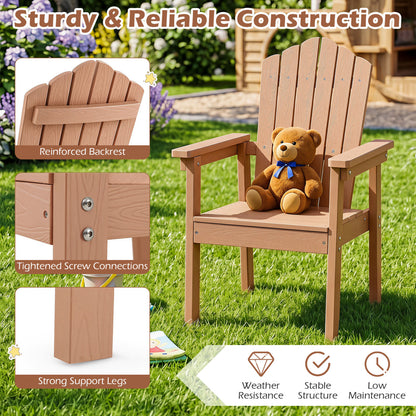 Adirondack Chair with High Backrest and Wide Armrests