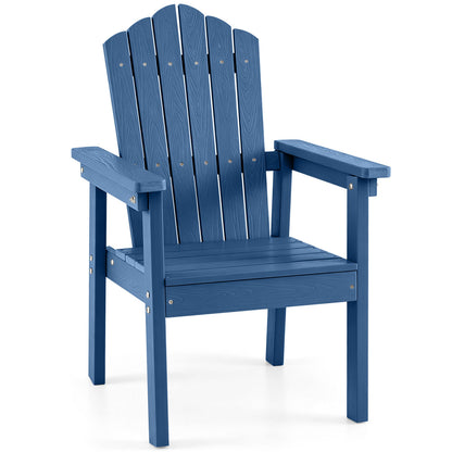 Adirondack Chair with High Backrest and Wide Armrests