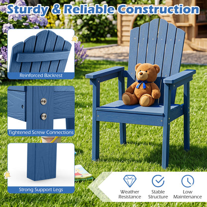 Adirondack Chair with High Backrest and Wide Armrests