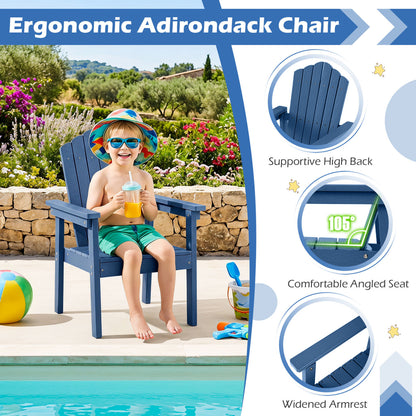 Adirondack Chair with High Backrest and Wide Armrests