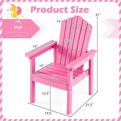 Adirondack Chair with High Backrest and Wide Armrests