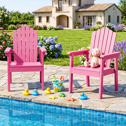 Adirondack Chair with High Backrest and Wide Armrests