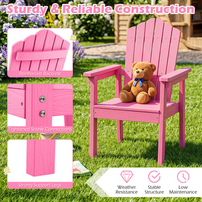 Adirondack Chair with High Backrest and Wide Armrests