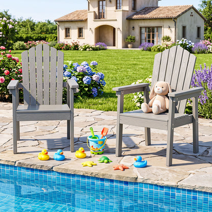 Adirondack Chair with High Backrest and Wide Armrests