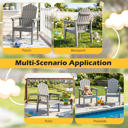 Adirondack Chair with High Backrest and Wide Armrests