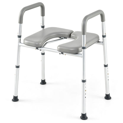 Raised Toilet Seat with Handles - 400 LBS Capacity