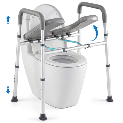 Raised Toilet Seat with Handles - 400 LBS Capacity