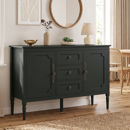 47" Buffet Cabinet with 3 Drawers and Adjustable Shelves