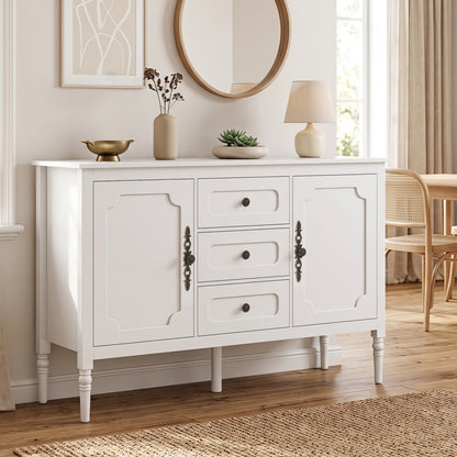 47" Buffet Cabinet with 3 Drawers and Adjustable Shelves