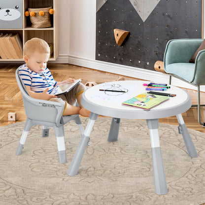 5-in-1 Convertible Baby High Chair with Adjustable Height