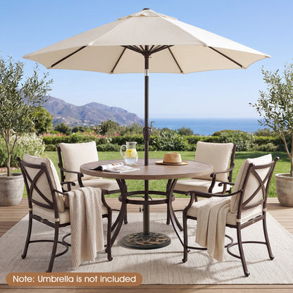 Patio Umbrella Base 20 lbs Round with Dual Pole Adapters