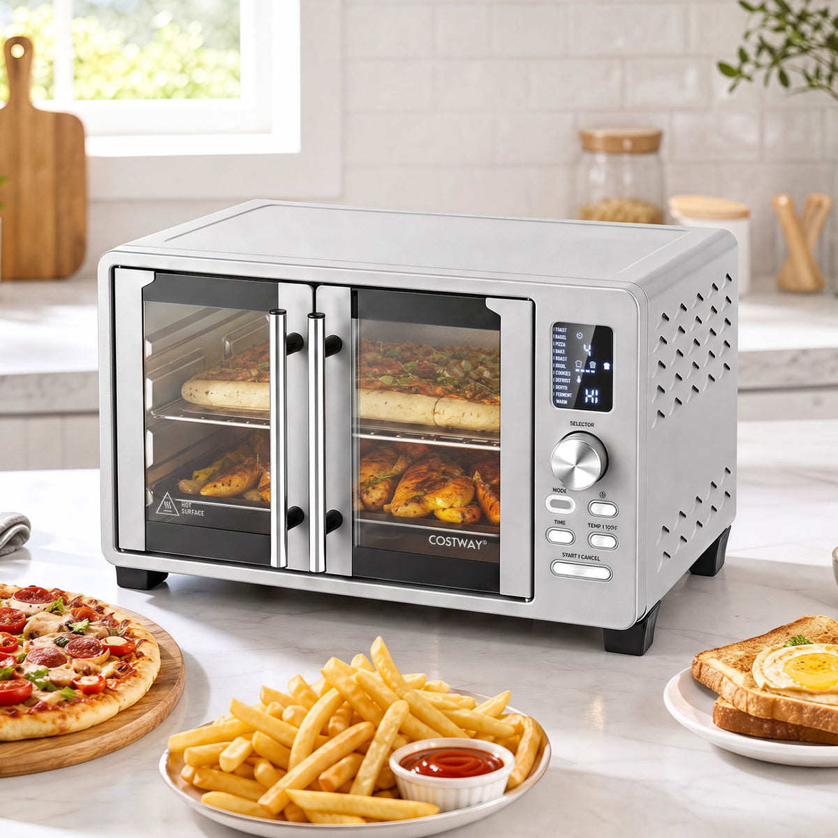 26.4 Quart French Door Convection Toaster Oven with 11 Presets