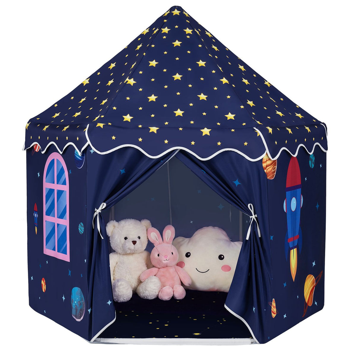 Indoor Outdoor Play Tent with Dancing Mat Light Up Gift for Toddlers Ages 3-12