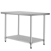 30 x 48 Inch Stainless Steel Table Commercial Kitchen Worktable
